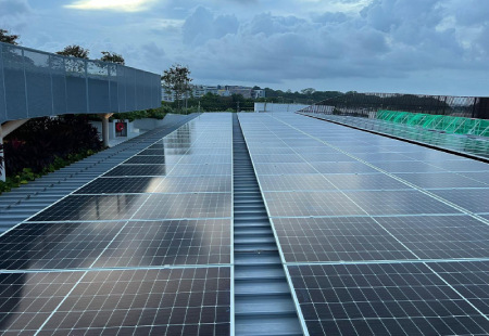 RC & Metal Rooftop Solar PV System at HomeTeamNS Bedok Clubhouse